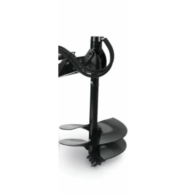 A black metal object sitting on top of a white table.