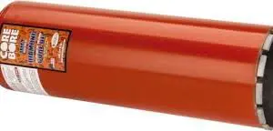 A red tube with a black strip on it.